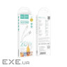 Кабель HOCO X97 Crystal Color USB-A to Lightning 1м White (6931474799791)