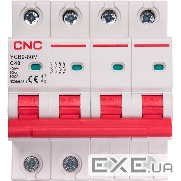 Автоматичний вимикач CNC YCB9-80M 4P C40 6ka (NV821631)