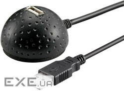 Кабель Goobay подовжувач USB2.0 A M/F 1.5m,AWG24+28 Черепашка 2xShielded (75.06.8913-1)
