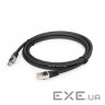 Патч-корд 0.5м Cablexpert SFTP, Чорний, 0.5 м, 6 cat. (PP6A-LSZHCU-BK-0.5M)