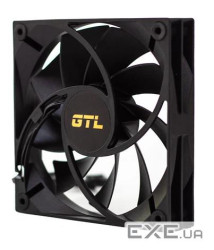 Вентилятор 120 мм, GTL Airblast N1, Black, 120x120x25 мм, 800-1800+-10% об/хв, 23-33 (GTL-120ABN1P)