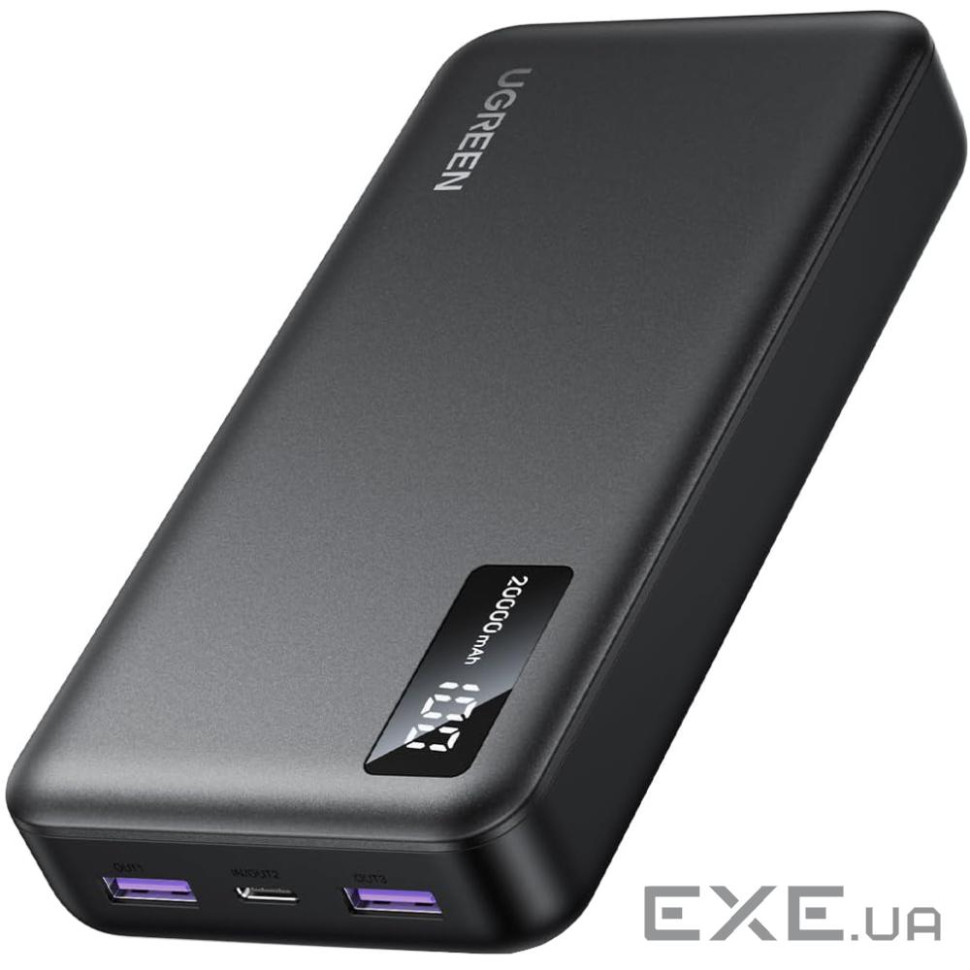 УМБ Ugreen 20000mAh 22,5W PD 2х USB-A +2xUSB-C Black (25683)