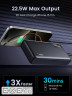УМБ Ugreen 20000mAh 22,5W PD 2х USB-A +2xUSB-C Black (25683)
