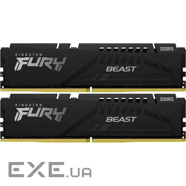 Модуль пам'яті KINGSTON FURY Beast EXPO Black DDR5 6000MHz 16GB Kit 2x8GB (KF560C30BBEK2-16)
