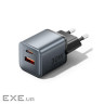 Зарядний пристрій Vention 1xUSB-C PD30W + 1xUSB QC3.0 18W GaN gray (FEWH0-EU)