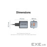 Зарядний пристрій Vention 1xUSB-C PD30W + 1xUSB QC3.0 18W GaN gray (FEWH0-EU)