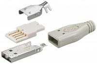 Штекер Goobay FreeEnd-USB2.0 A/M набір для монтажу на кабель (75.01.2025-1)