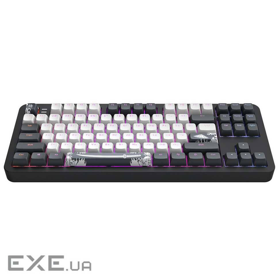 Клавіатура Dark Project ALU87 Bushido ABS RGB Mech G3MS Moonstone Black/Wh (DPKB_BUSHIDO_87_ANSI_UA)