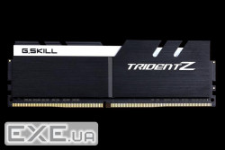 Оперативна пам'ять G.SKILL Trident Z Black DDR-4 16GB KIT (2 * 8GB) PC4-25600 (F4-3200C16D-16GTZSK)