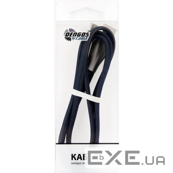 Дата кабель USB 2.0 AM to USB-C 1.0m black Dengos (PLS-TC-PLSK-BLACK)