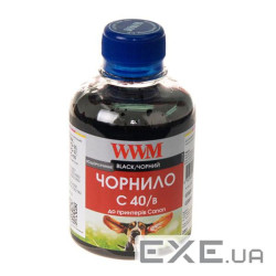Чорнило WWM CANON PG40/50/PGI5Bk, black (C40/B) (C40B)