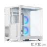 Корпус ATX без БЖ, білий, з загартованим cклом, Pop 2 Vision White RGB (FD-C-POV2A-03)