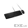 Комплект (клавіатура, миша) Canyon CNE-CSET1-RU USB Black