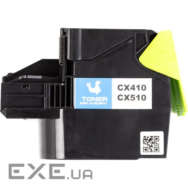 Картридж PowerPlant Lexmark CX410de CY (CX410/CX510) чип (PP-TFL286C)
