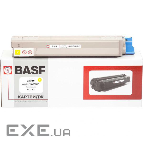 Тонер-картридж BASF OKI C810 Yellow 44059117/44059105 (KT-C810Y) (BASF-KT-C810Y)