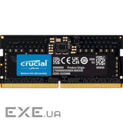 Модуль пам'яті CRUCIAL SO-DIMM DDR5 4800MHz 8GB (CT8G48C40S5)
