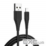 Дата кабель USB 2.0 AM to Micro 5P 1.0m black ColorWay (CW-CBUM025-BK)