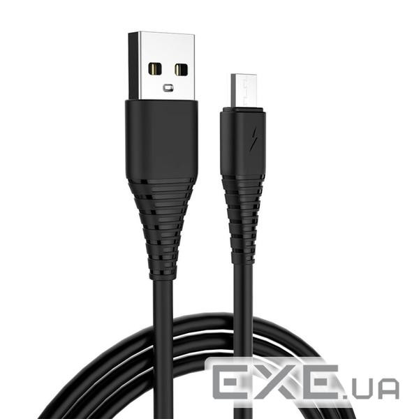 Дата кабель USB 2.0 AM to Micro 5P 1.0m black ColorWay (CW-CBUM025-BK)