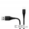 Дата кабель USB 2.0 AM to Micro 5P 1.0m black ColorWay (CW-CBUM025-BK)