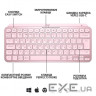 Клавіатура бездротова Logitech MX Keys Mini Wireless Illuminated UA Rose (920-010500)