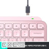 Клавіатура бездротова Logitech MX Keys Mini Wireless Illuminated UA Rose (920-010500)
