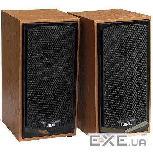 Колонки 2.0 Havit HV-SK518 Wood, 2 x 3 Вт, МДФ, живлення від USB, керування ззаду (2023712000012)
