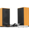 Колонки 2.0 Havit HV-SK518 Wood, 2 x 3 Вт, МДФ, живлення від USB, керування ззаду (2023712000012)