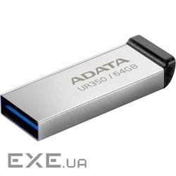 Флешка ADATA UR350 64GB Silver/Black (UR350-64G-RSR/BK)
