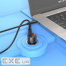 Зарядний пристрій BOROFONE 1xUSB-C PD65W + 1xUSB QC3.0 83W car adapter transparent black (6941991101625)