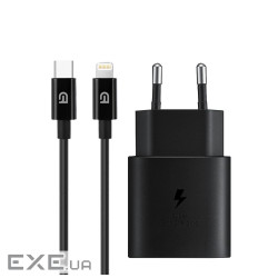 Зарядний пристрій Armorstandart AR-TA800 25W USB-C + cable USB-C to Lightning black (ARM77721)