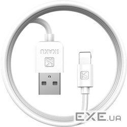 Дата кабель USB 2.0 AM to Lightning 1.0m 2.4А White iKAKU (KSC-060-L)