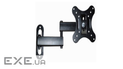 Кронштейн для TV PiPo PP-F03, 14"-24", до 15кг, поворотний , Black, Box (PP- F03 Black)