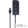 USB хаб із вимикачами GEMBIRD UHB-U3P1U2P3P-01