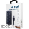 USB хаб із вимикачами GEMBIRD UHB-U3P1U2P3P-01