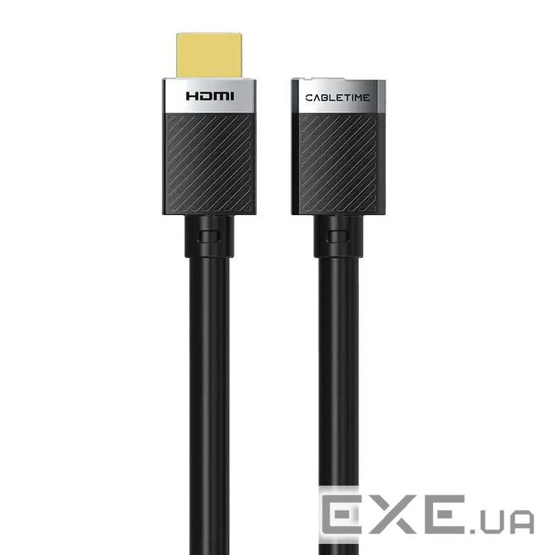 Кабель Cabletime HDMI-HDMI v2.0 (M/F), 4K, 0.5 м Black (CH25E)