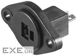 Гніздо FreeEnd-Speaker,/F приборний під пайку,чорний (75.01.1249-1) (75.01.1249-1)