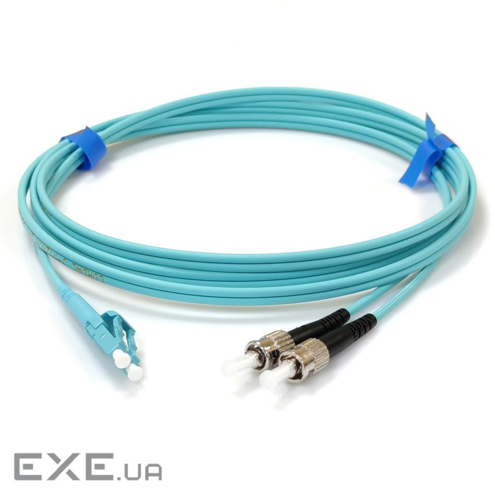 Патчкорд ST/UPC-LC/UPC MM (OM3) 15м Duplex Slim (UPC-15STLC(MM)D(ON)S)