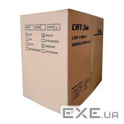 Кабель КНП 2х2х0,50 (UTP-cat.5E), UPLINK (CU), ізоляція ПВХ, для зовнішніх робіт, 3 (UP-O2UTP / 305) , 3 (UP-O2UTP / 305