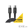 Дата кабель USB-C to USB-C 2.0m 100W black Essager (EXCTT1-CGA01)