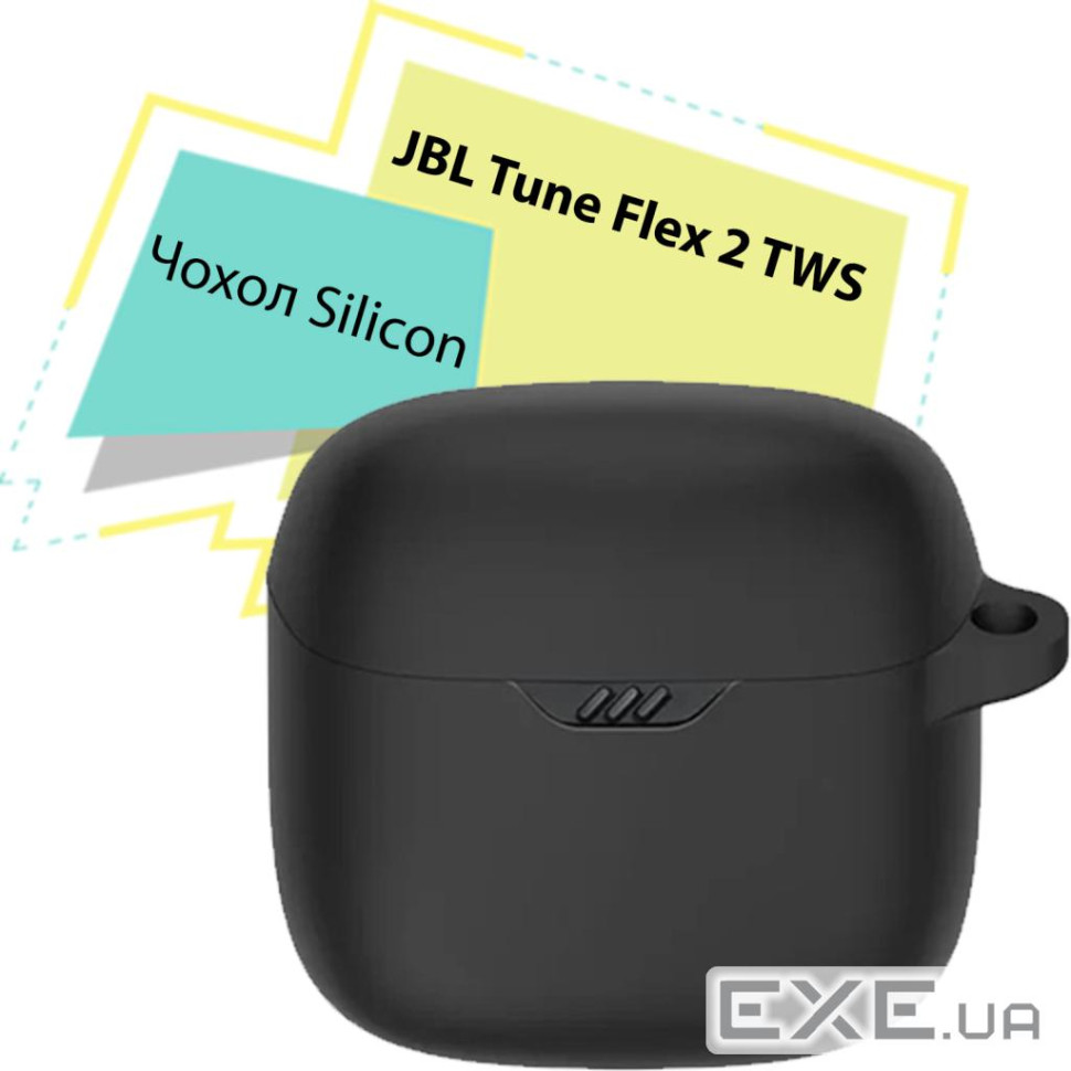 Чохол для навушників BeCover Silicon для JBL Tune Flex 2 TWS Black (713221)