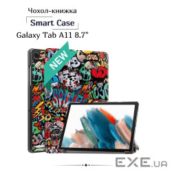 Чохол до планшета BeCover Smart Case Samsung Galaxy Tab A11 SM-X133/X135 8.7" Graffiti (713975)