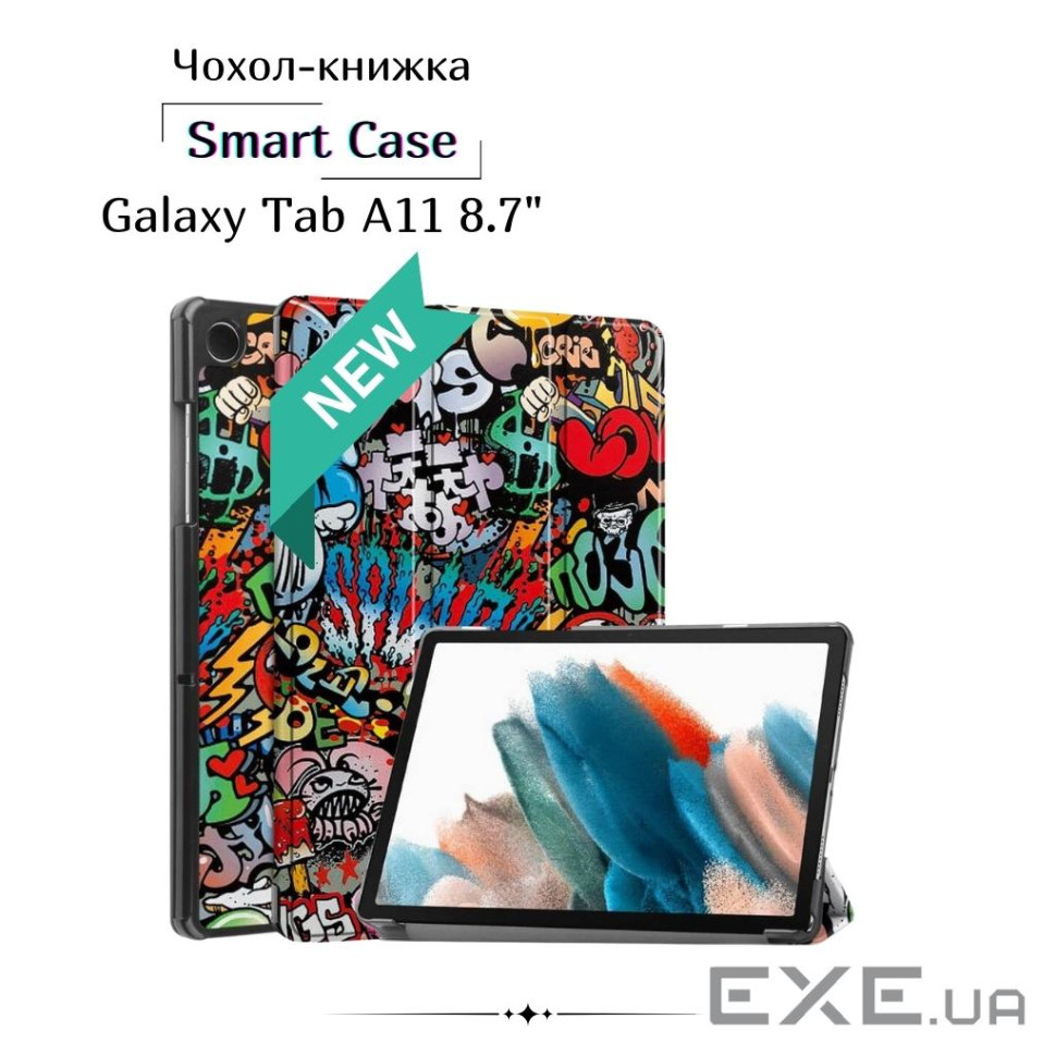 Чохол до планшета BeCover Smart Case Samsung Galaxy Tab A11 SM-X133/X135 8.7" Graffiti (713975)