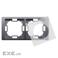 Рамка Neos BASIC 2x, серебро (BMRC2/43)