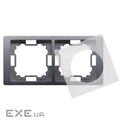 Рамка Neos BASIC 2x, серебро (BMRC2/43)