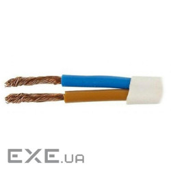Кабель силовий ЗЗКМ 2х1.0 кв.мм гнучкий, плоский, 100м (ШВВП 2x1,0 ECG)