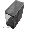 Корпус Modecom VOLCANO AQ200 ARGB MIDI FRONT LCD, 4x120mm fans BLACK без БЖ ATX (MC-A-AQ200-4FA-B)