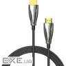 Кабель HDMI M - M, 15.0 м, V2.1, Optical 8K 60Гц 48Gbps Dolby 7.1 TPE Black Zinc Alloy Venti (ALBBN)