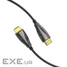 Кабель HDMI M - M, 15.0 м, V2.1, Optical 8K 60Гц 48Gbps Dolby 7.1 TPE Black Zinc Alloy Venti (ALBBN)