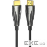 Кабель HDMI M - M, 15.0 м, V2.1, Optical 8K 60Гц 48Gbps Dolby 7.1 TPE Black Zinc Alloy Venti (ALBBN)