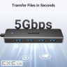 Концентратор Ugreen USB 3.0 to 4хUSB 3.0 1.0m Space Gray CM219 (35574)